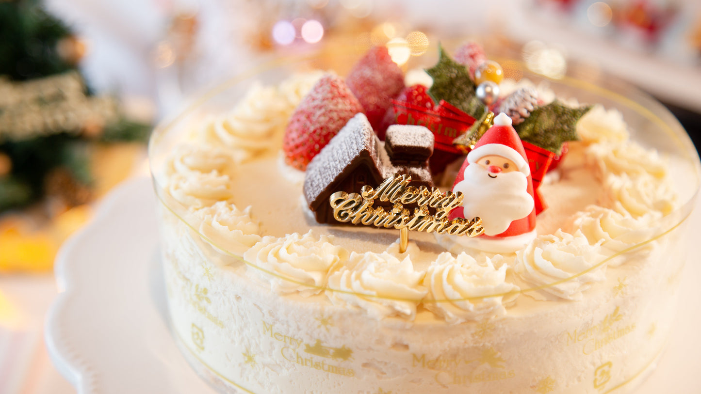 クリスマスケーキ (イチゴ生クリーム)